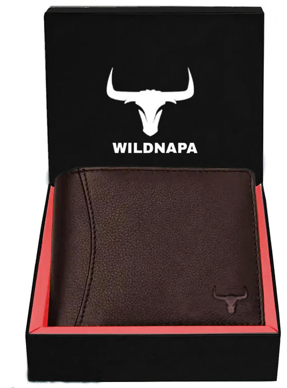 WILD NAPA Men Brown Genuine Leather Wallet