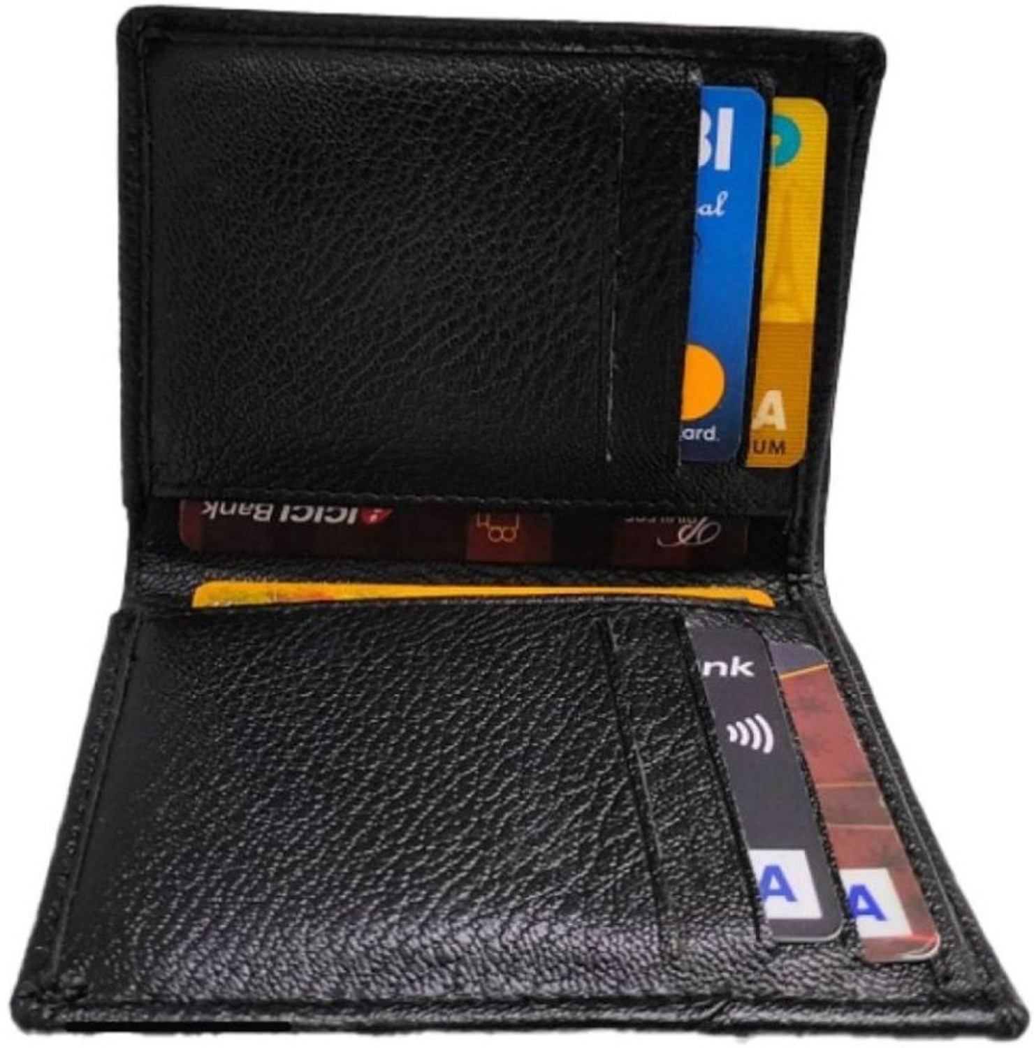 Image of Rural Craft Men Black Artificial Leather Card Holder