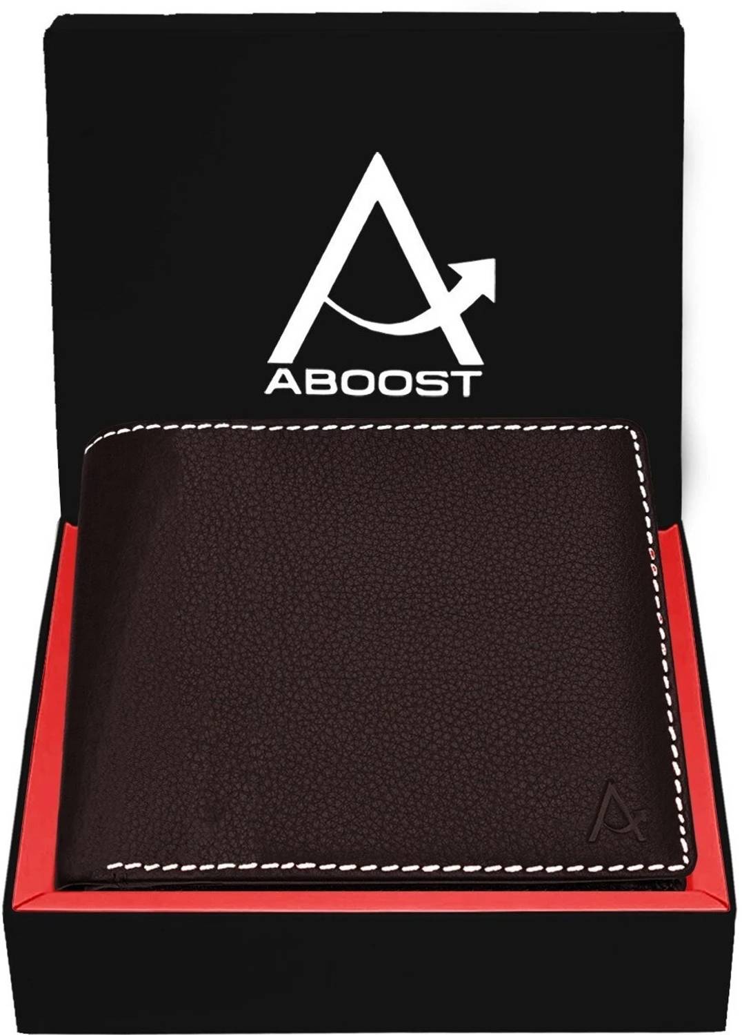 ABOOST Men Casual, Formal, Evening/Party, Travel, Trendy Brown Genuine Leather Wallet