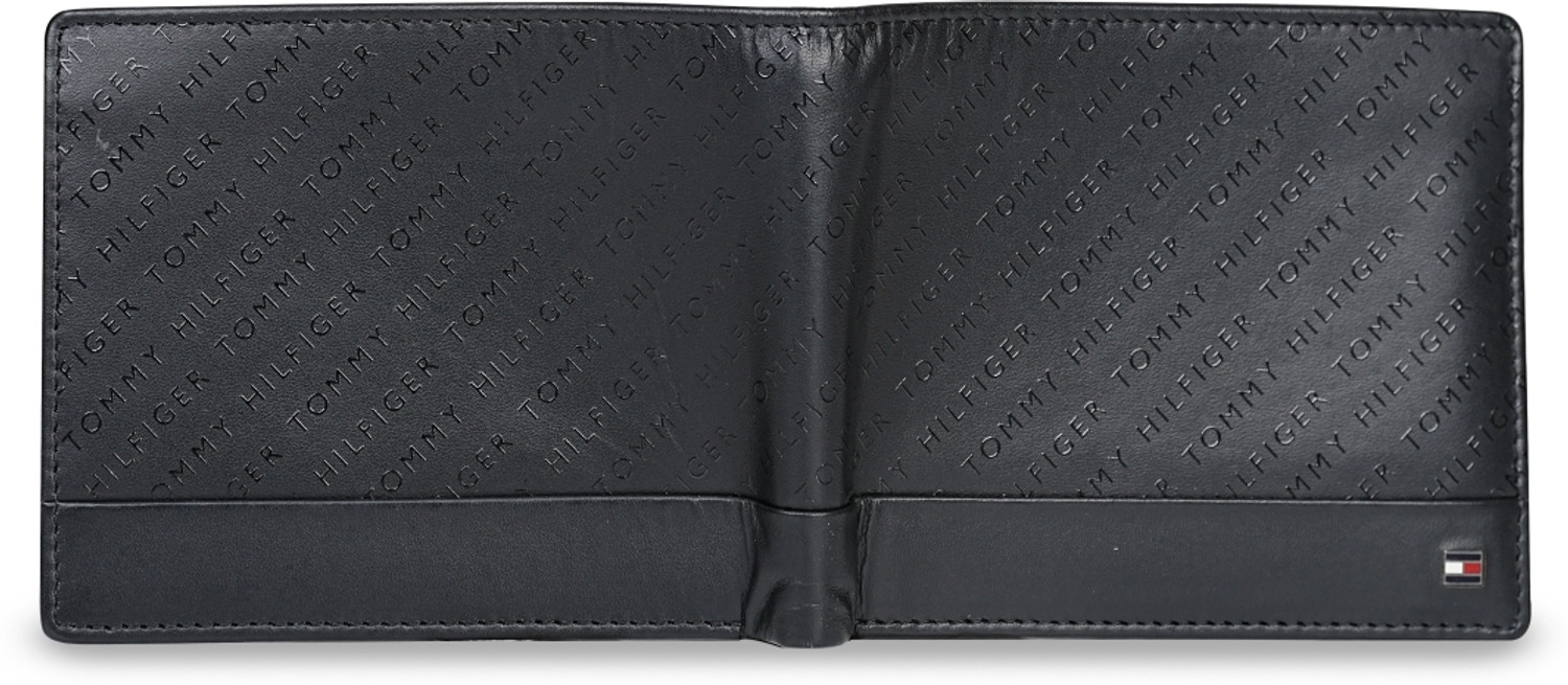 Image of TOMMY HILFIGER Men Casual, Formal Black Genuine Leather Wallet (12 Card Slots)