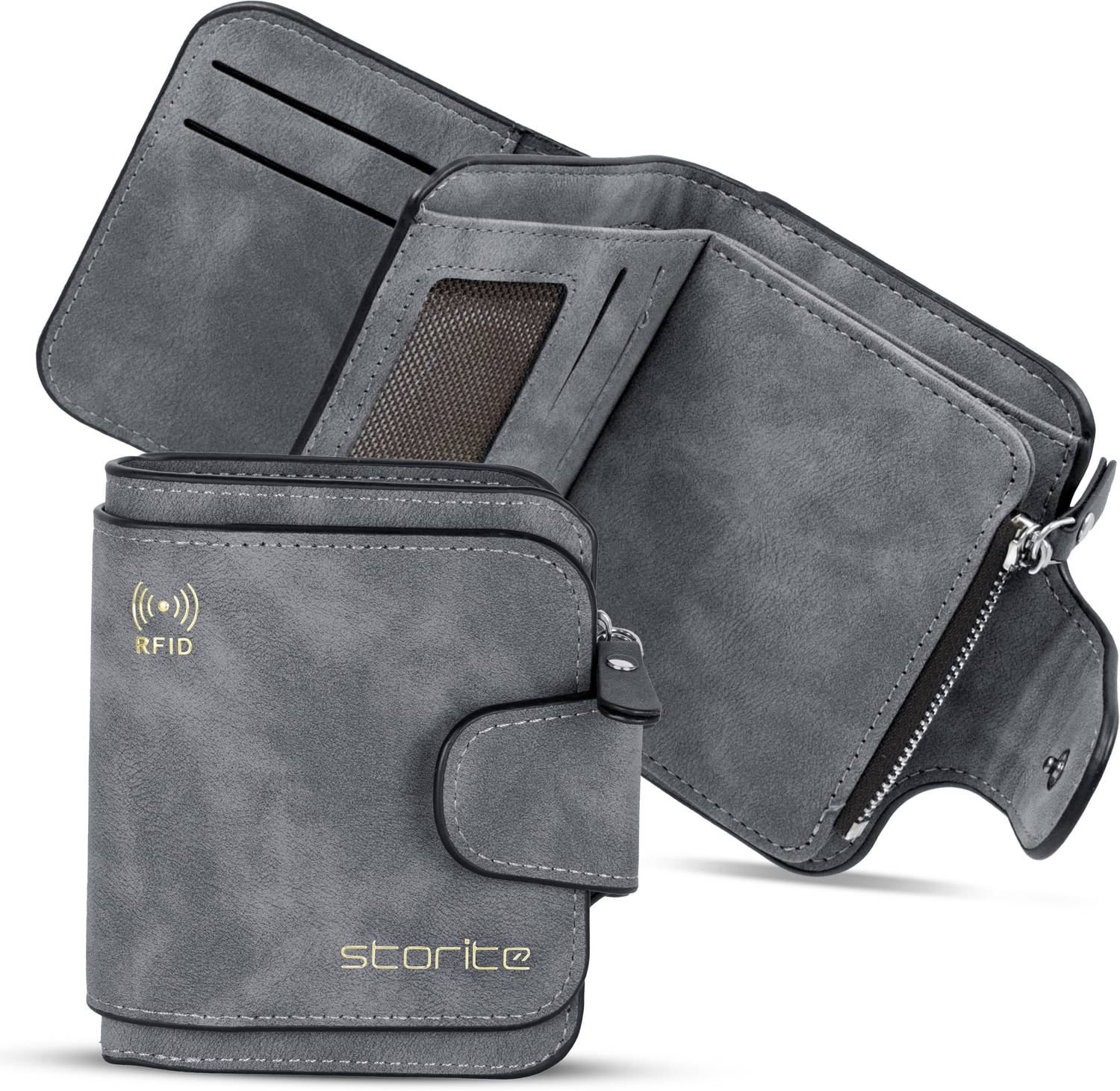 STORITE Grey Artificial Leather Wallet - Image 1