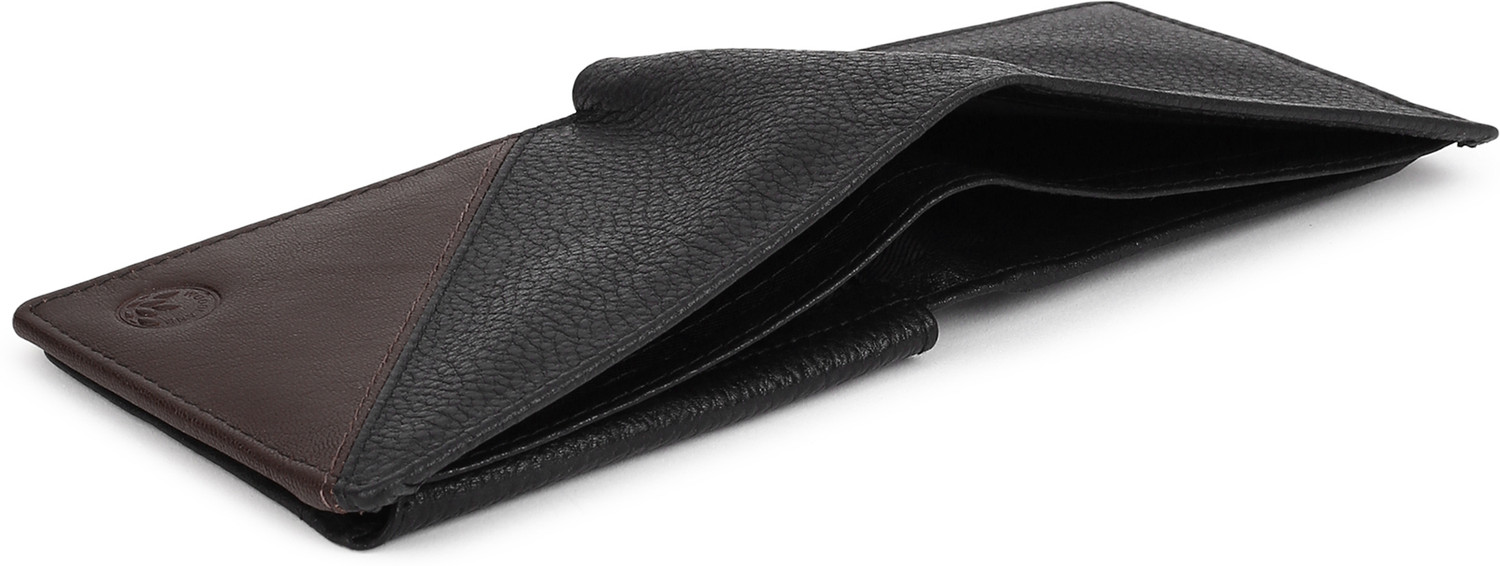 Image of WOODLAND Men Casual Black, Brown Genuine Leather Wallet