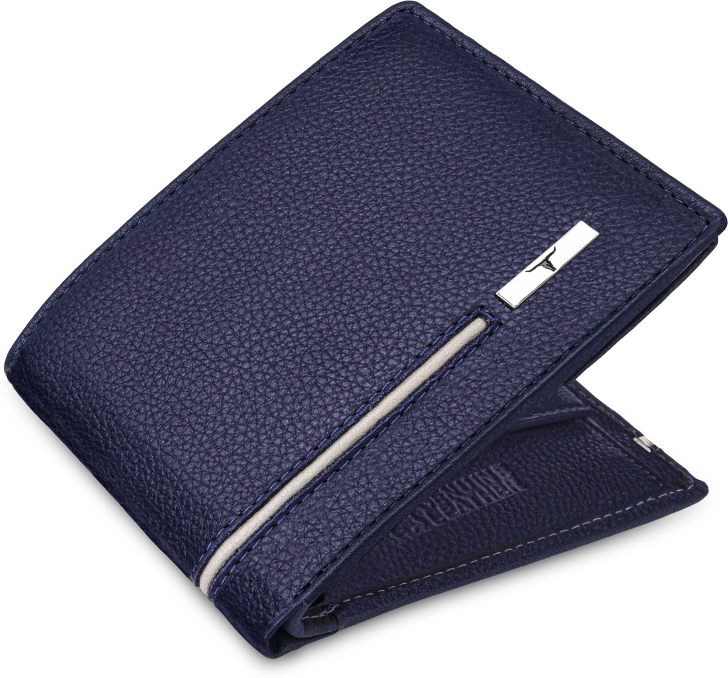 URBAN Forest Men Blue Leather Wallet - Image 2
