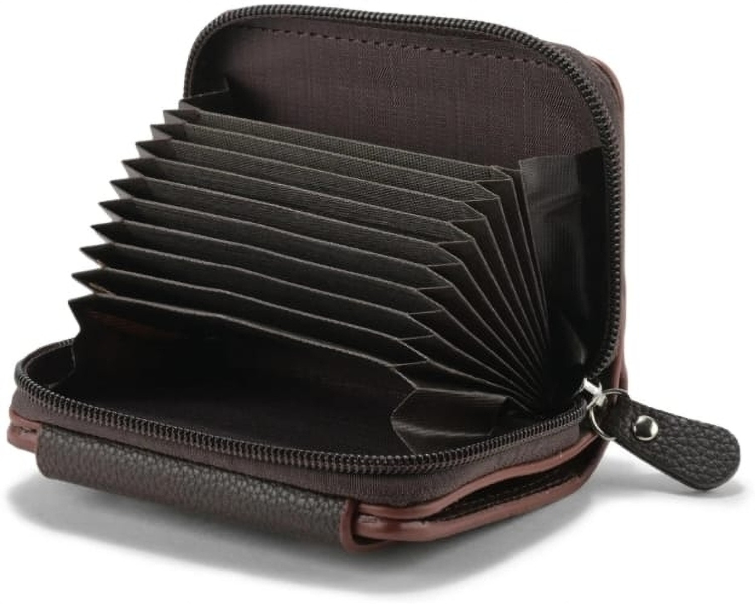 Image of LEATHERSCRAFTS Men Formal Tan Artificial Leather Card Holder