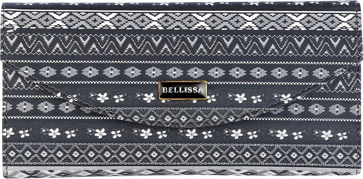 Bellissa Women Casual Black Artificial Leather Wallet