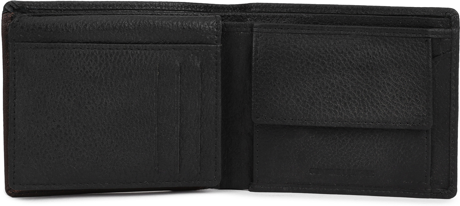 Image of WOODLAND Men Casual Black, Brown Genuine Leather Wallet