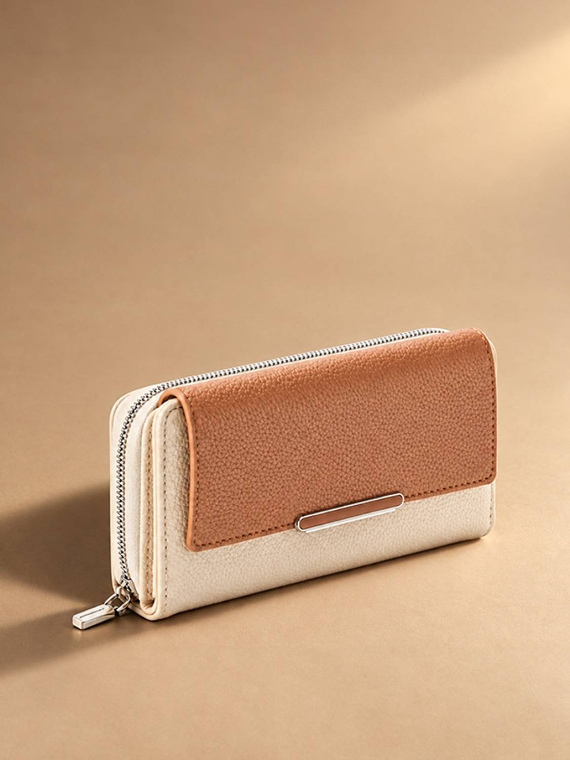 LINO PERROS Women Casual Tan Artificial Leather Wallet (11 Card Slots)