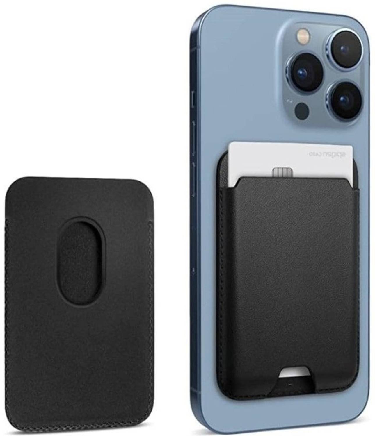 BITWEAVE Men & Women Casual Black Genuine Leather Card Holder
