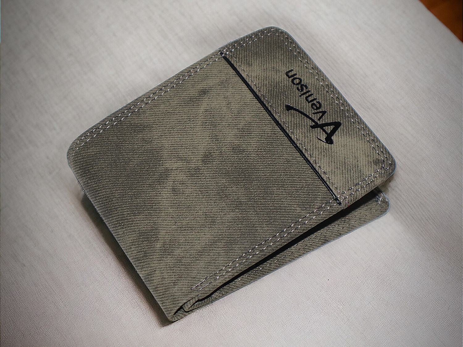 Image of VENISON Men Casual, Evening /Party, Formal, Travel, Trendy Green Artificial Leather Wallet