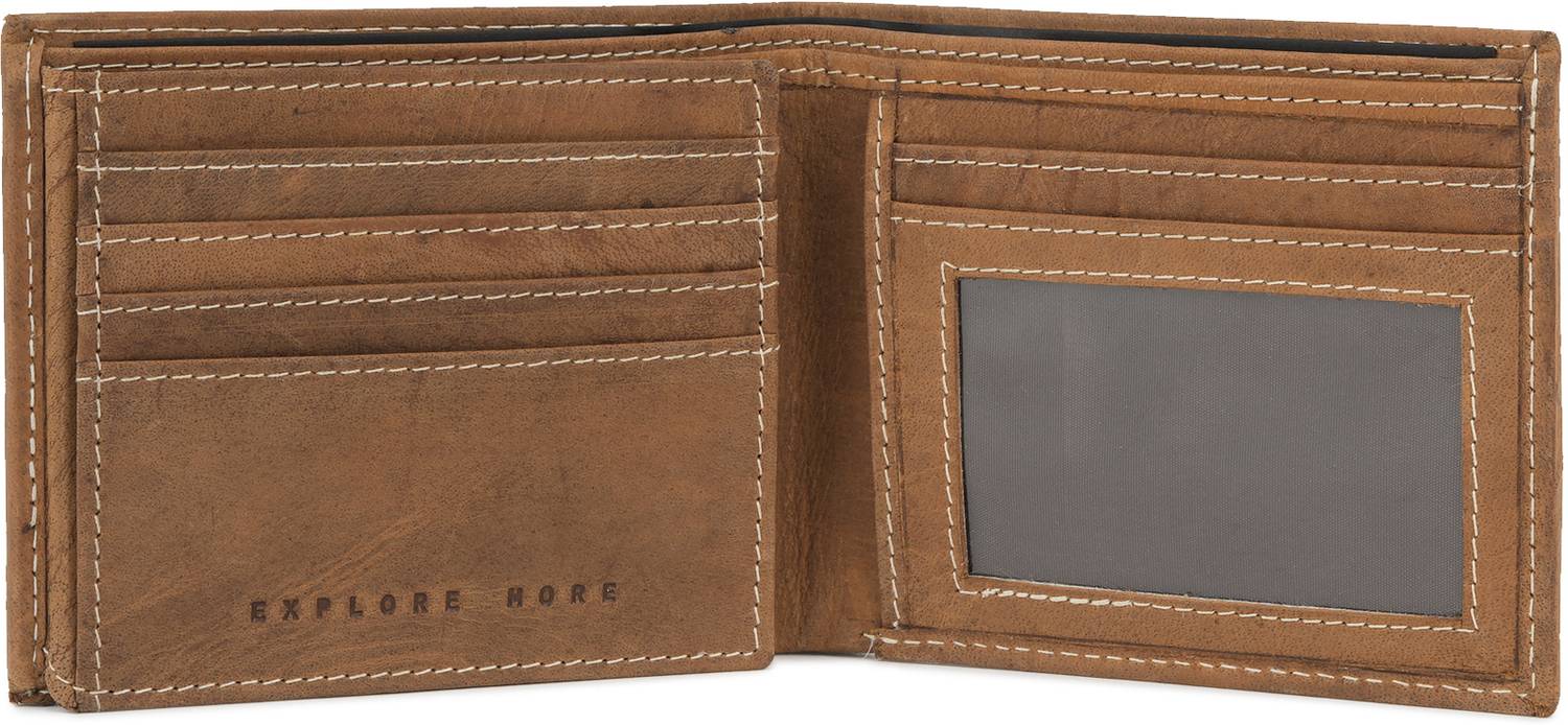 WOODLAND Men Tan Leather Wallet - Image 2