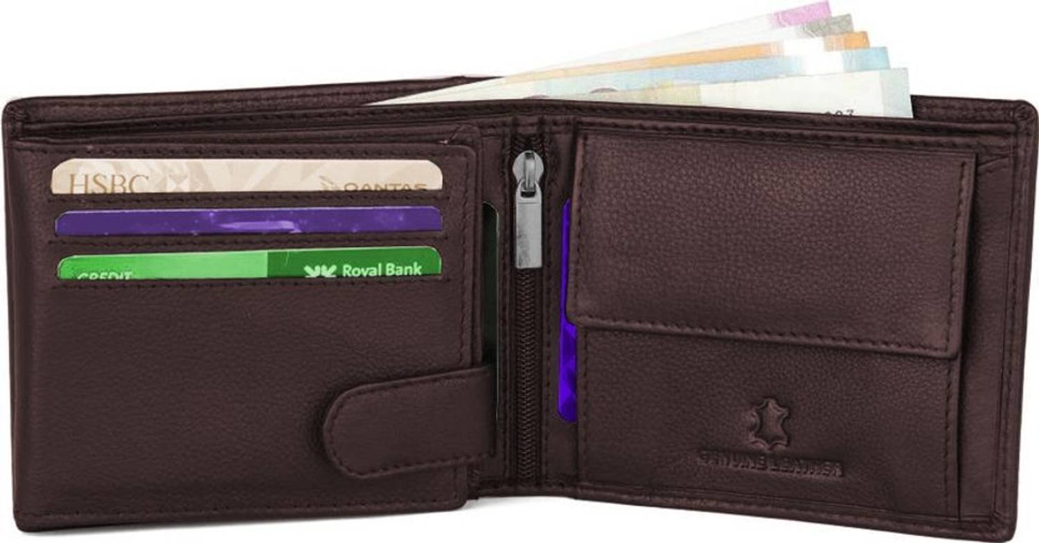 WILD NAPA Men Brown Leather Wallet - Image 2