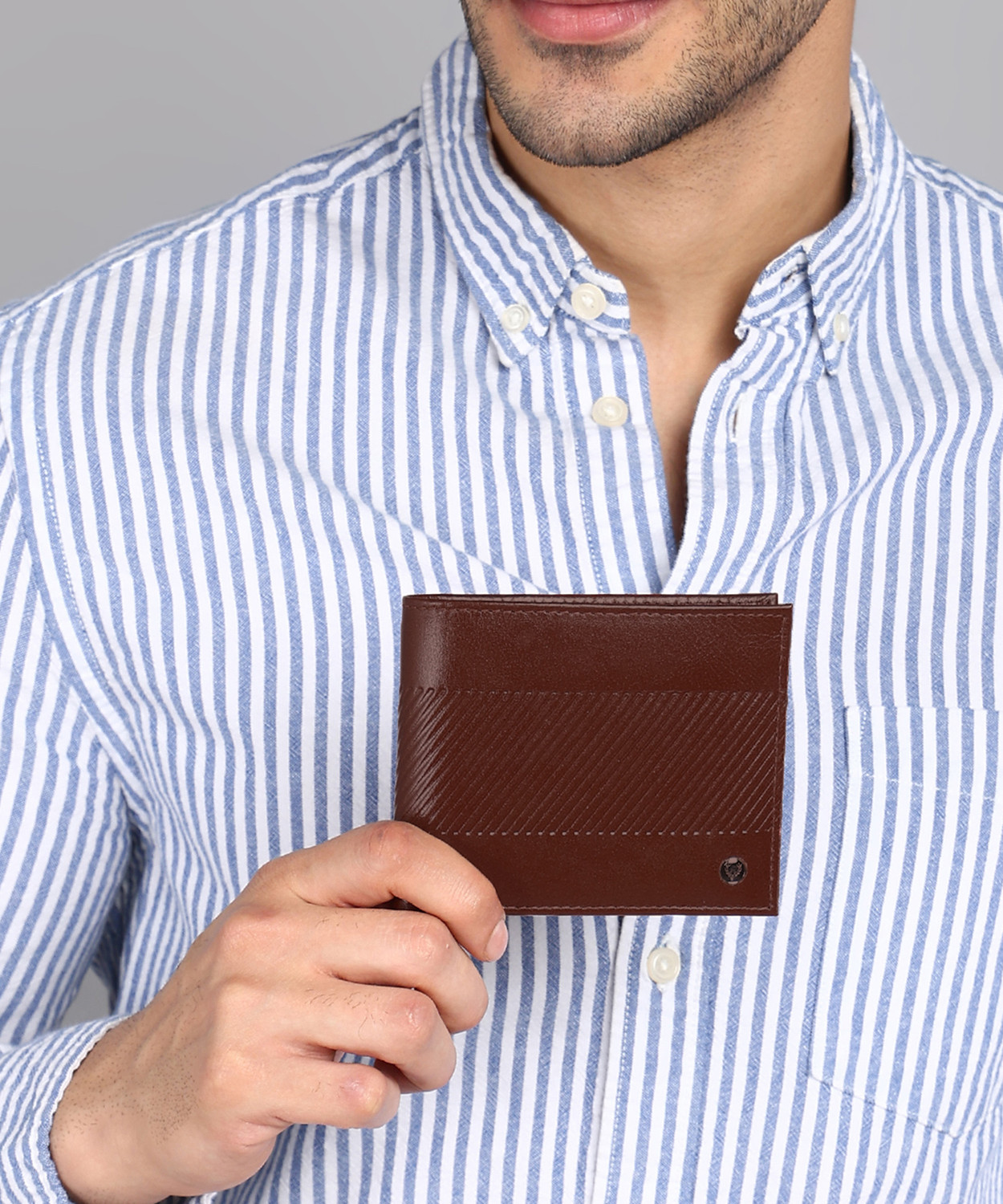 Image of Allen Solly Men Casual Tan Genuine Leather Wallet