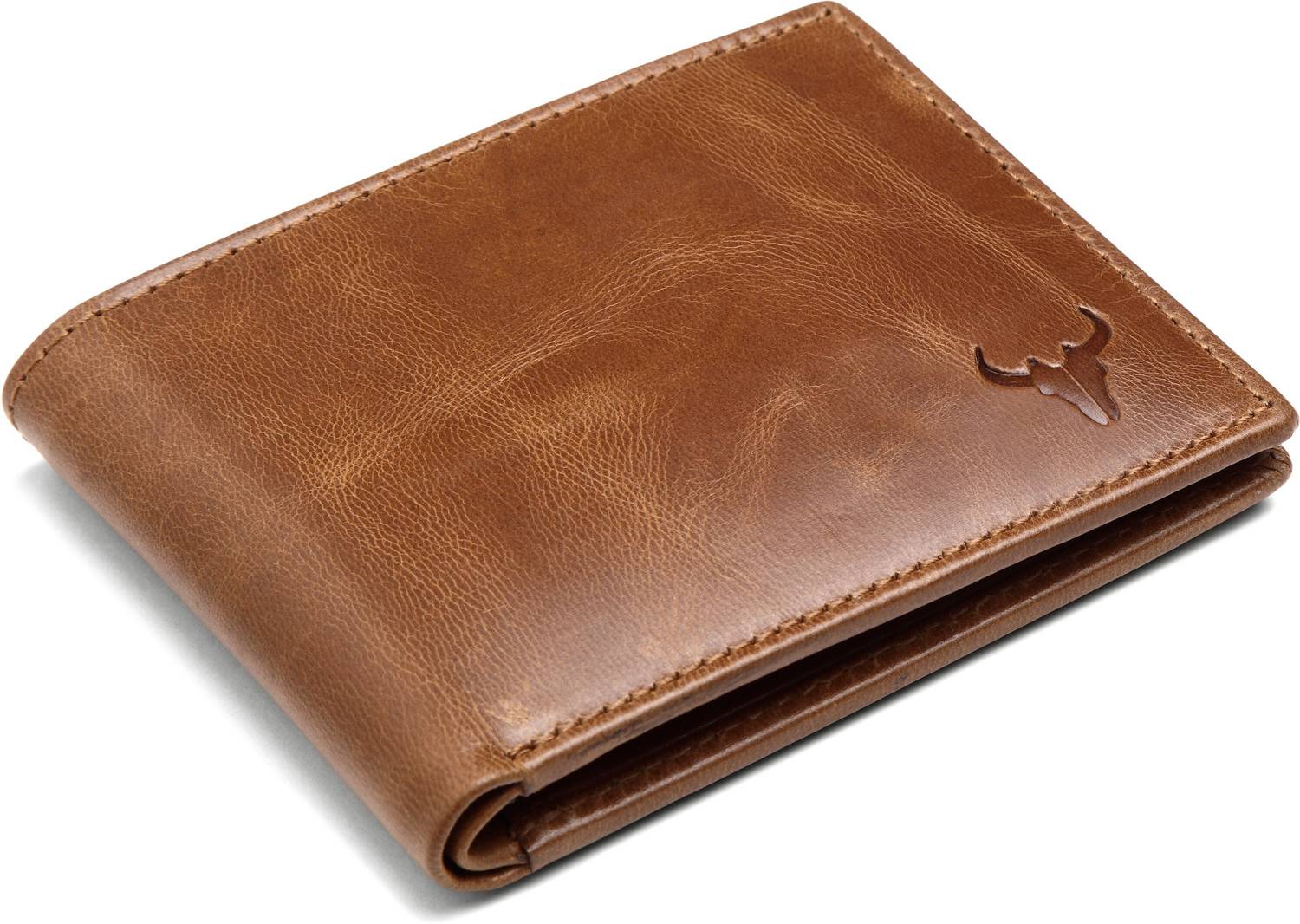napa hide Men Tan Leather Wallet - Image 4