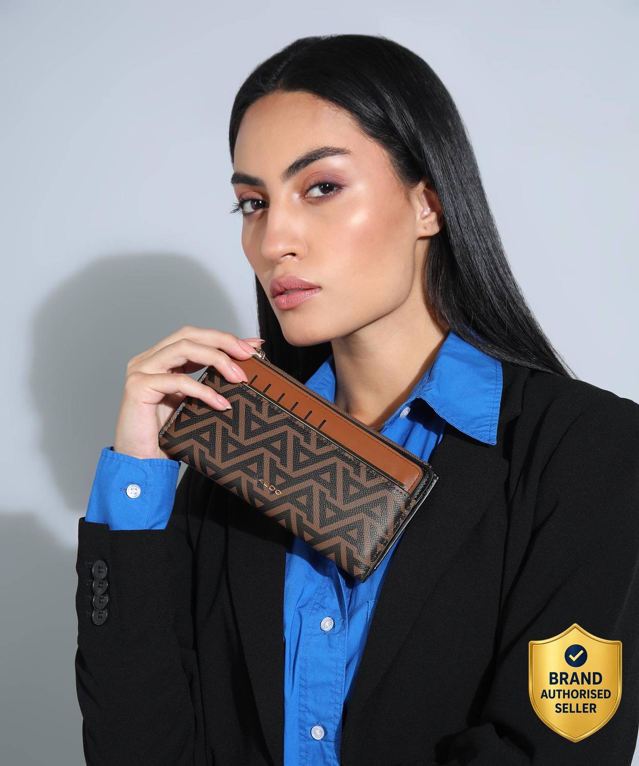 ALDO Women Casual Beige, Brown Artificial Leather Wallet
