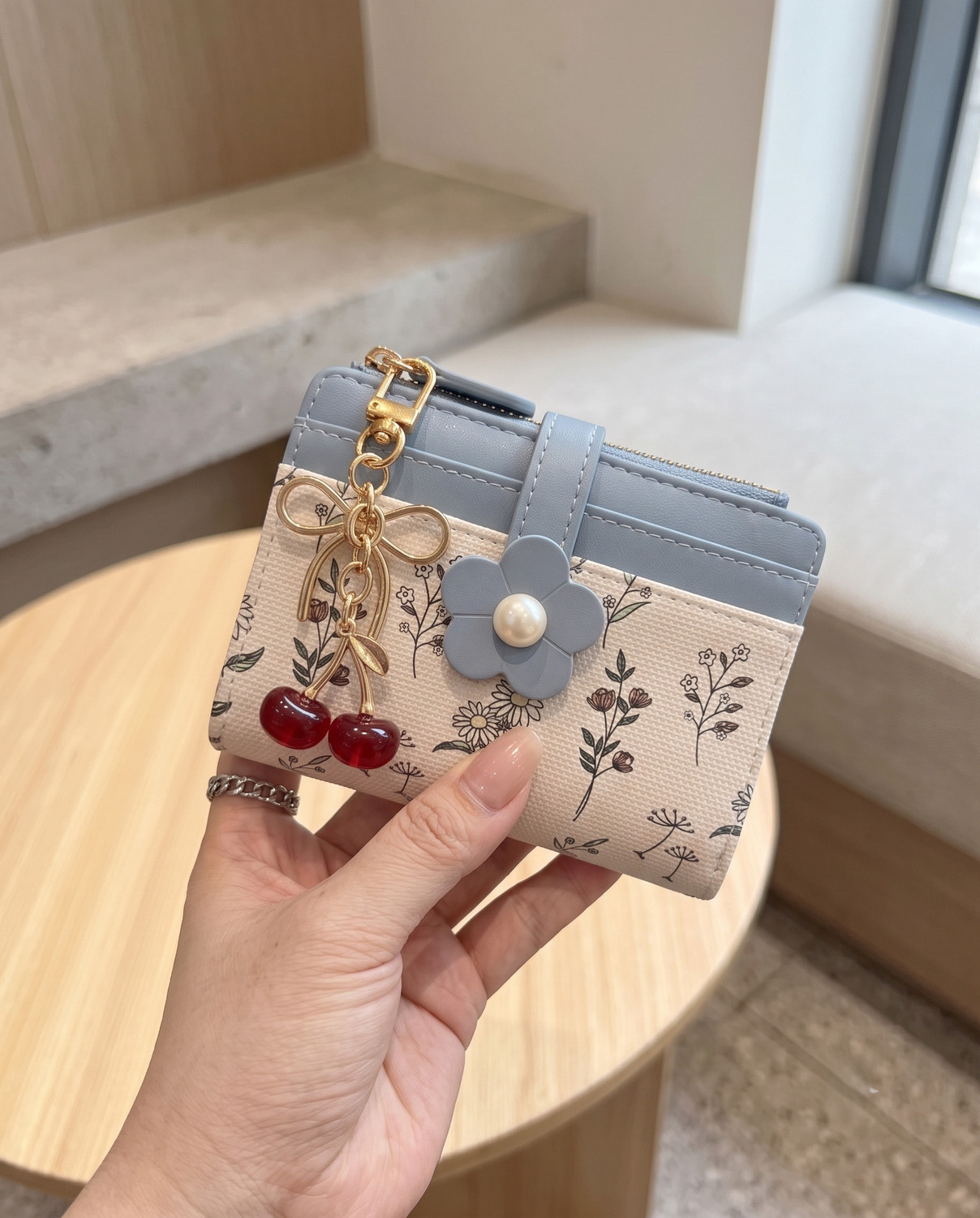 Image of Zlosker Women Casual, Ethnic, Evening /Party, Formal, Travel, Trendy Blue Artificial Leather, Genuine Leather Wallet