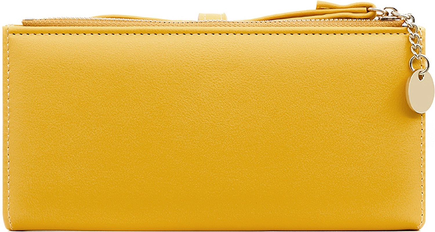 Image of AlexVyan Women Casual, Ethnic, Evening /Party, Travel, Trendy Yellow Genuine Leather Wallet