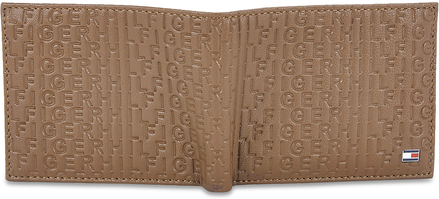 Image of TOMMY HILFIGER Men Casual Tan Genuine Leather Wallet