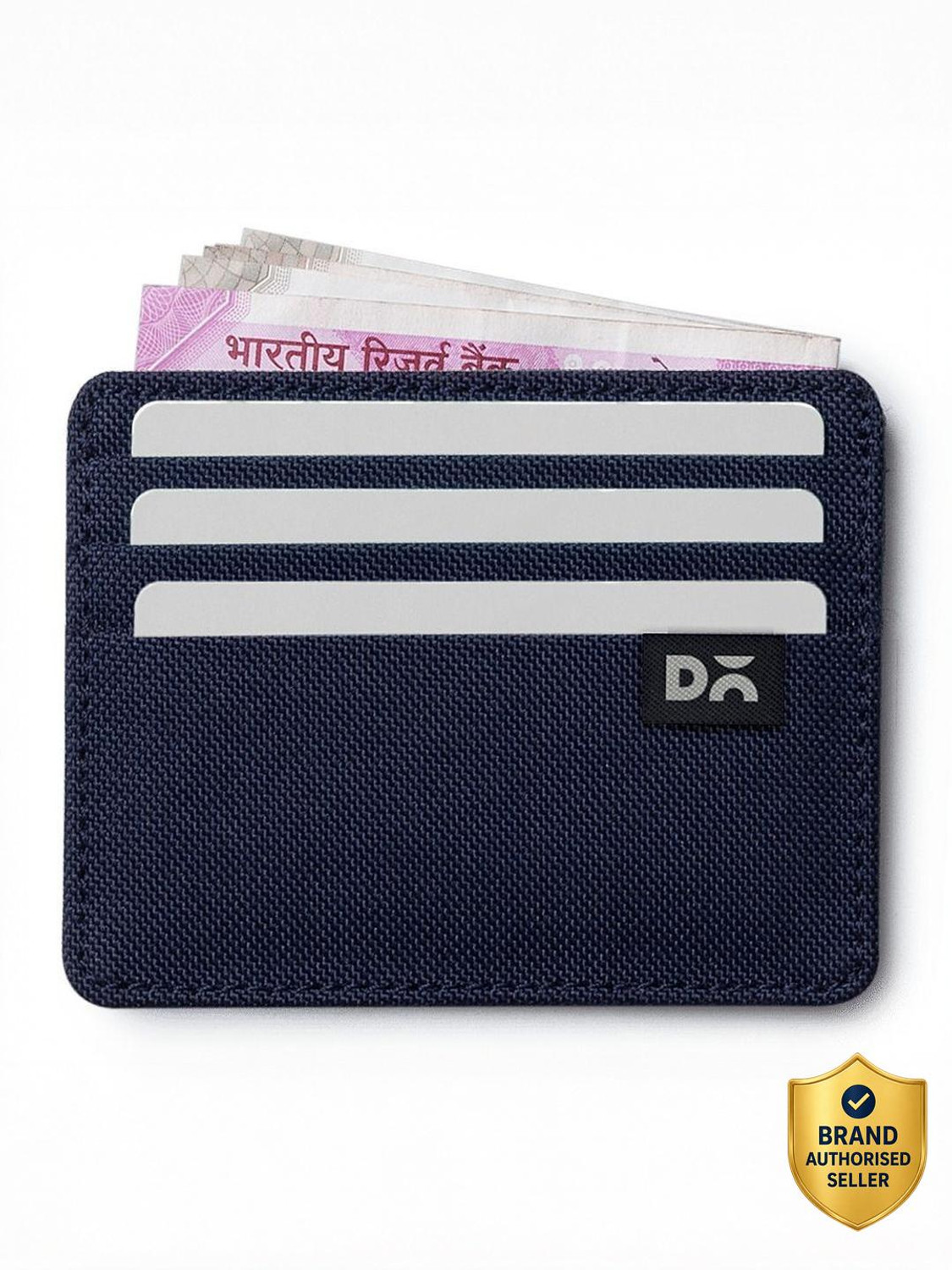 Image of DailyObjects Women Formal Blue Canvas Wallet