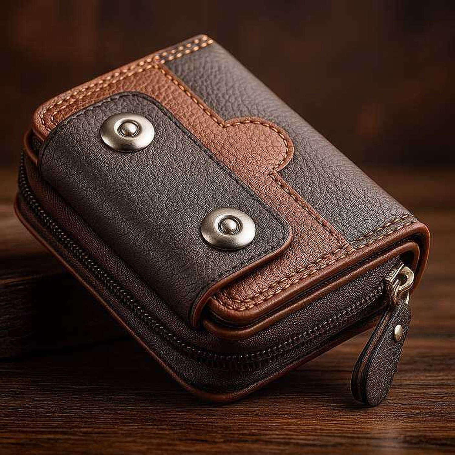 Image of Nexbelt Men & Women Brown Artificial Leather Card Holder