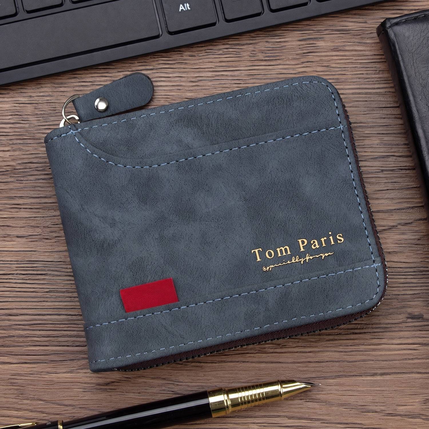 Tom Paris Women Blue Leather Wallet - Image 1