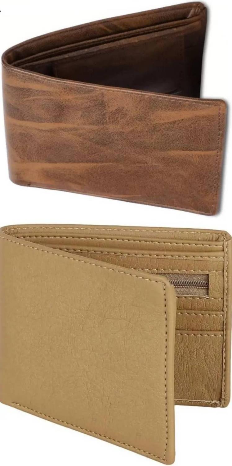 JONFY Men Casual, Evening/Party, Formal, Trendy Brown, Beige Artificial Leather Wallet