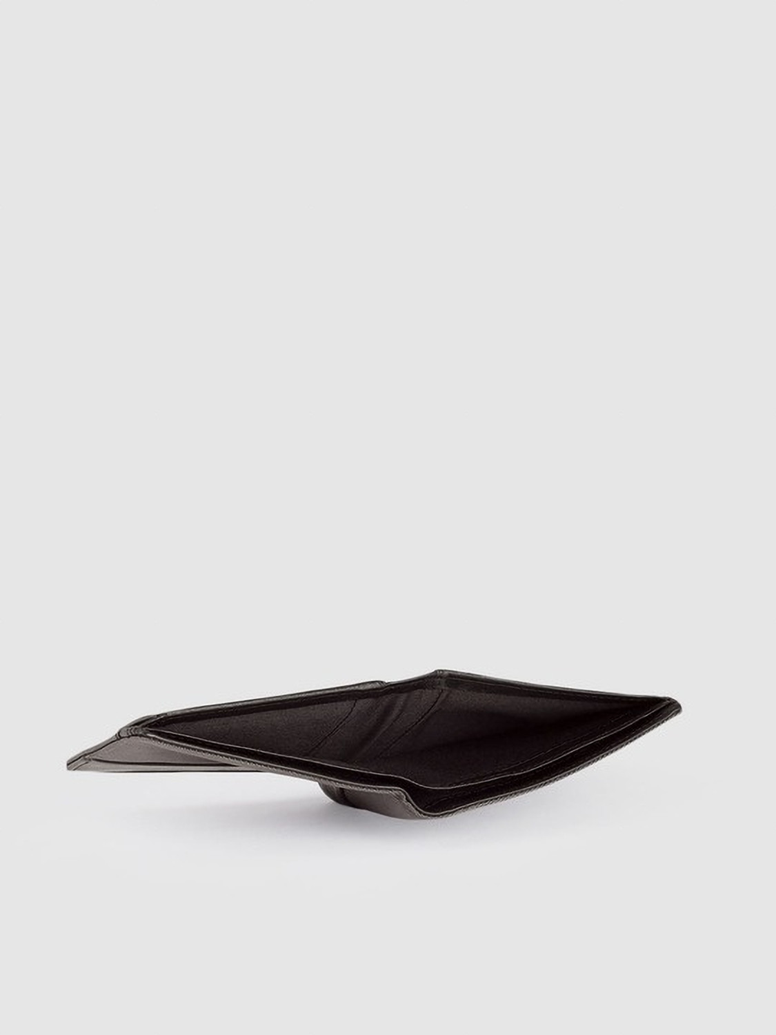 Image of Allen Solly Men Casual Black, Grey Genuine Leather Wallet