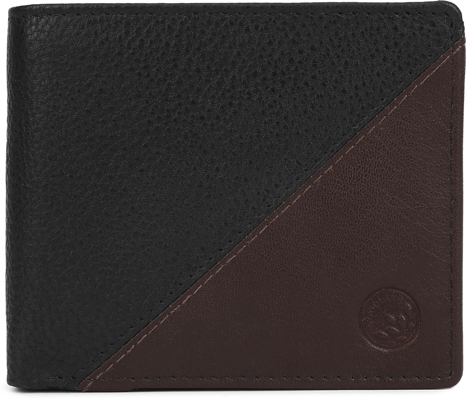 Image of WOODLAND Men Casual Black, Brown Genuine Leather Wallet