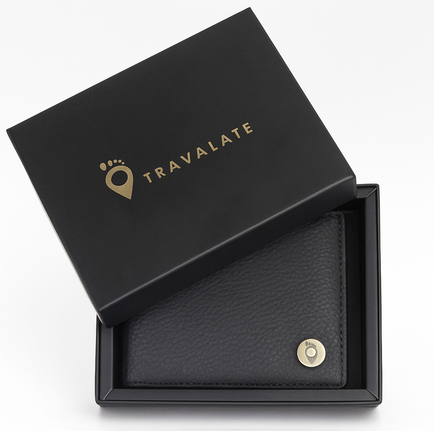 Image of Travalate Men Casual Black Genuine Leather Wallet