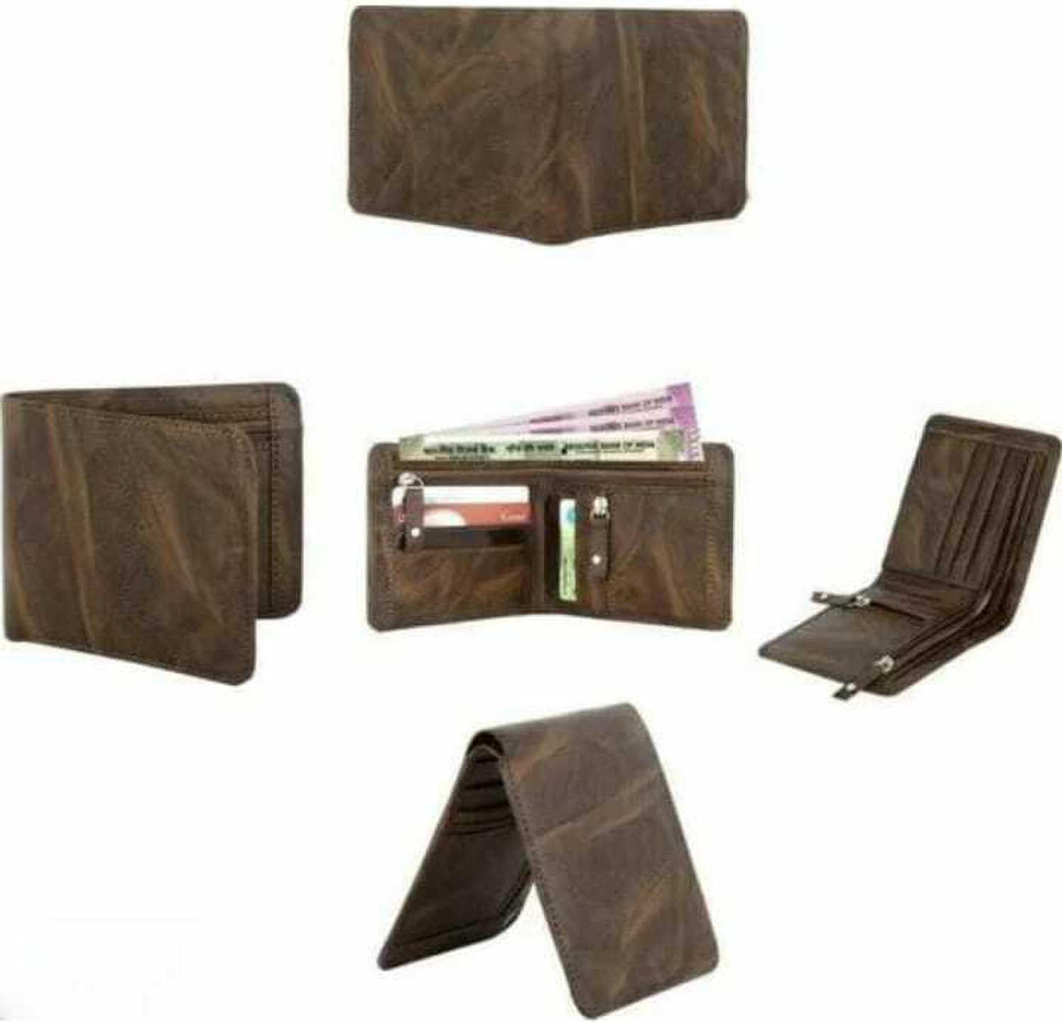 Image of Shiv Men Casual, Formal Brown Artificial Leather Wallet