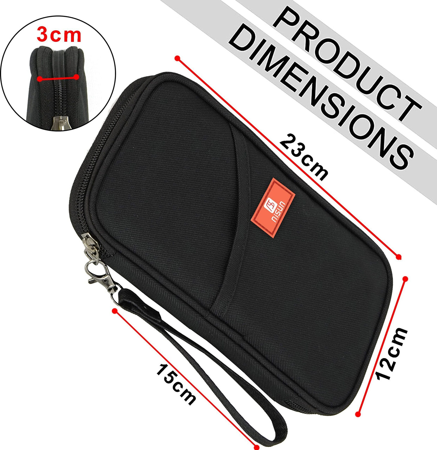 Image of STORITE Men & Women Casual, Formal, Travel, Trendy Black Fabric Card Holder