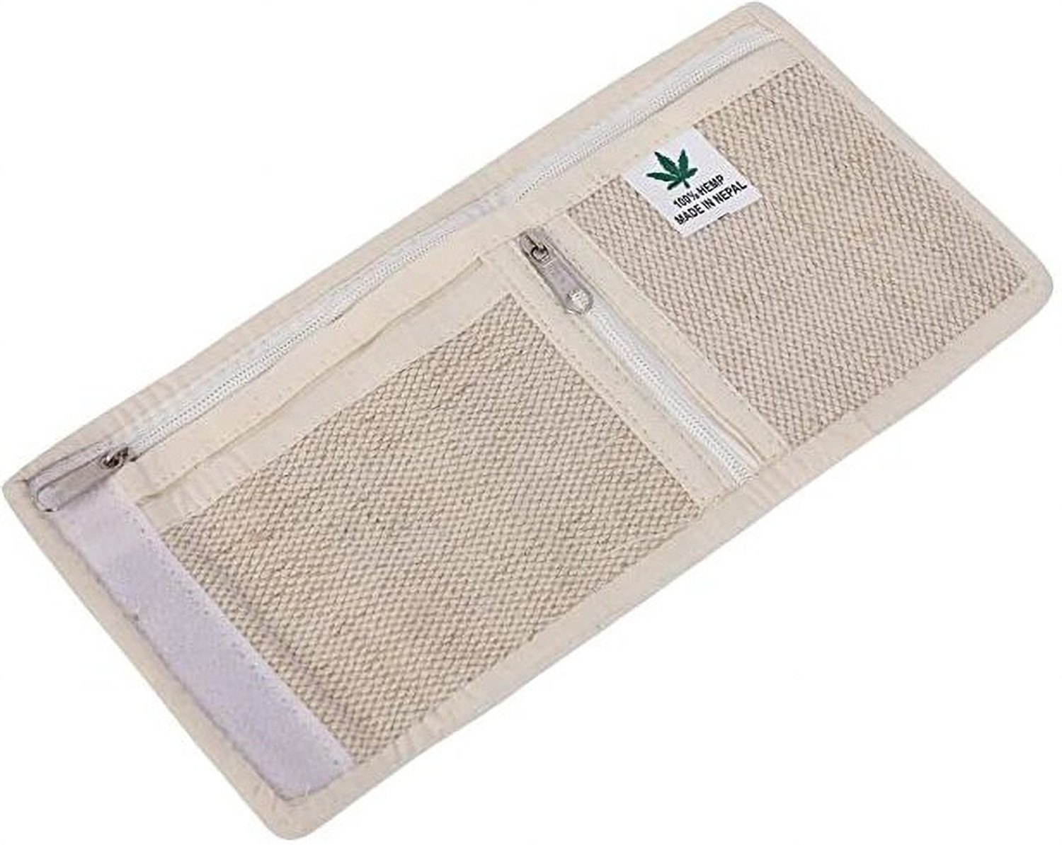 Image of Pure Hemp Men & Women Casual, Travel, Trendy Beige Jute, Fabric Wallet