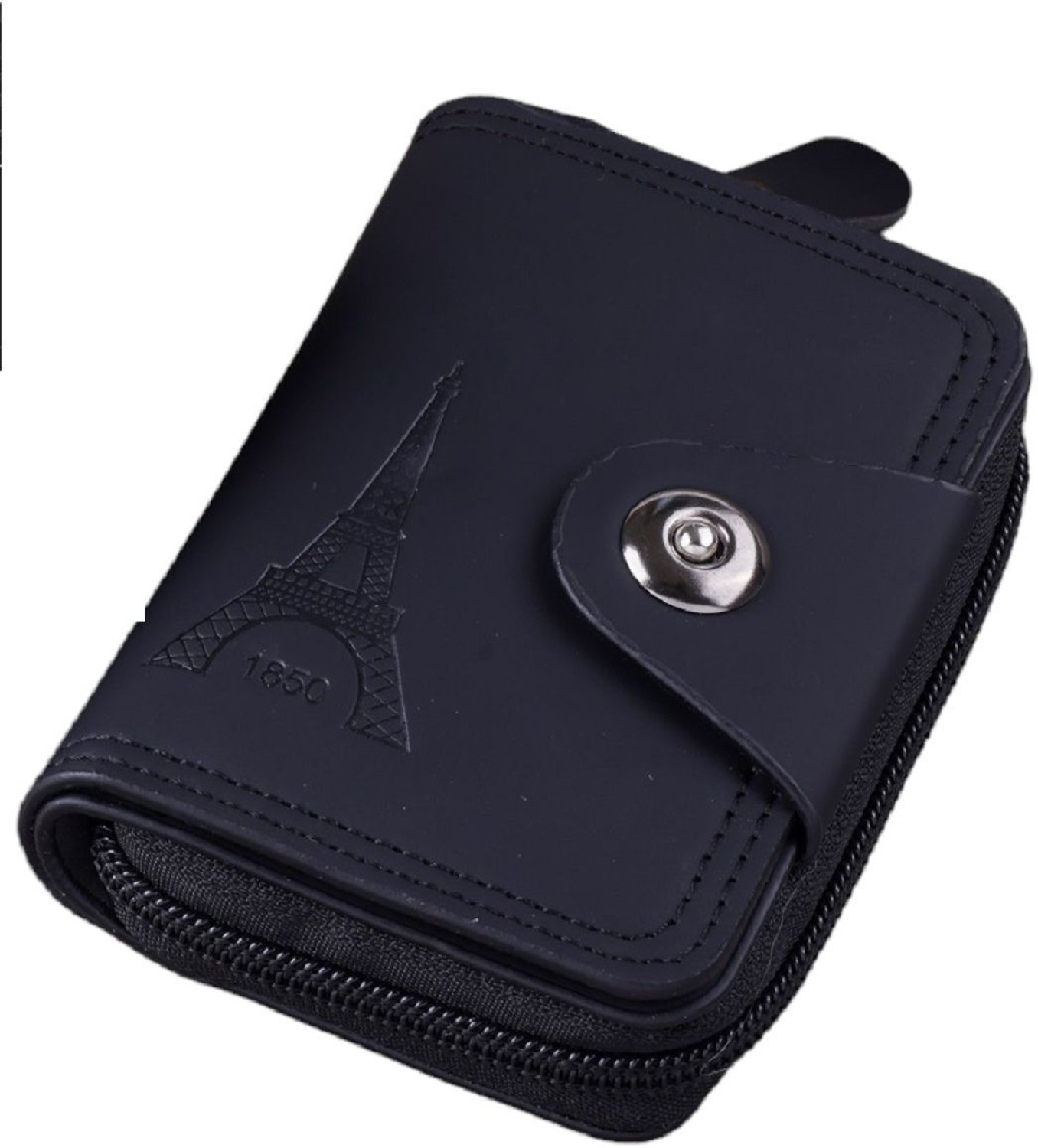 Image of METRONAUT Men Casual, Formal Black Genuine Leather Card Holder