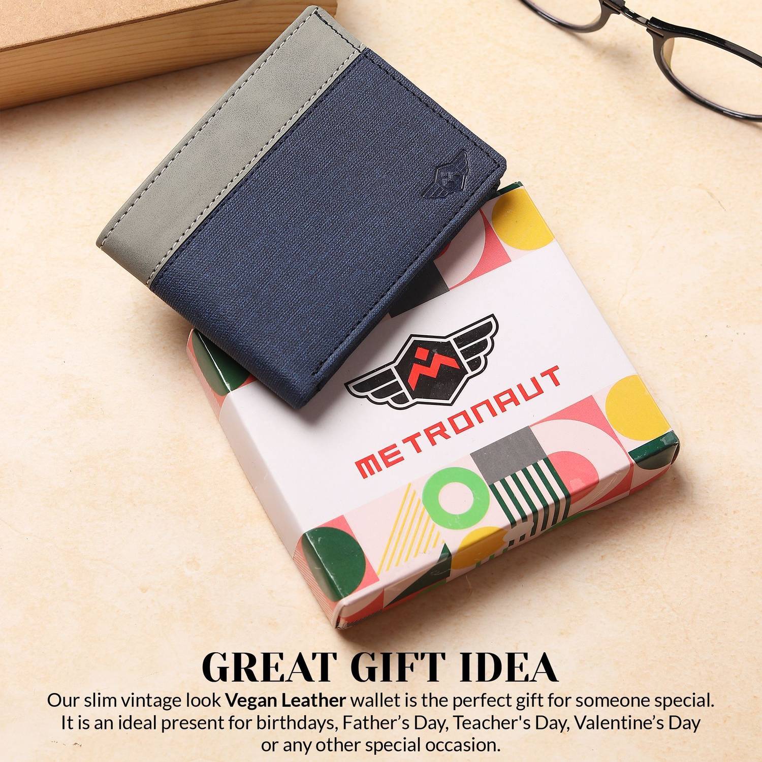 METRONAUT Blue Artificial Leather Wallet - Image 5