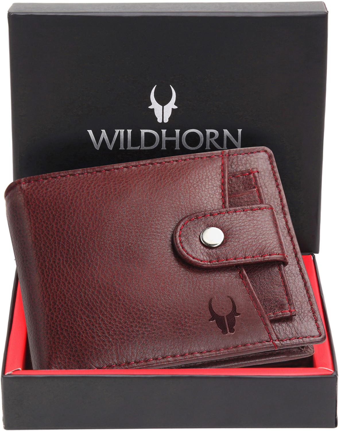 Image of WILDHORN Men Casual Brown Genuine Leather Wallet