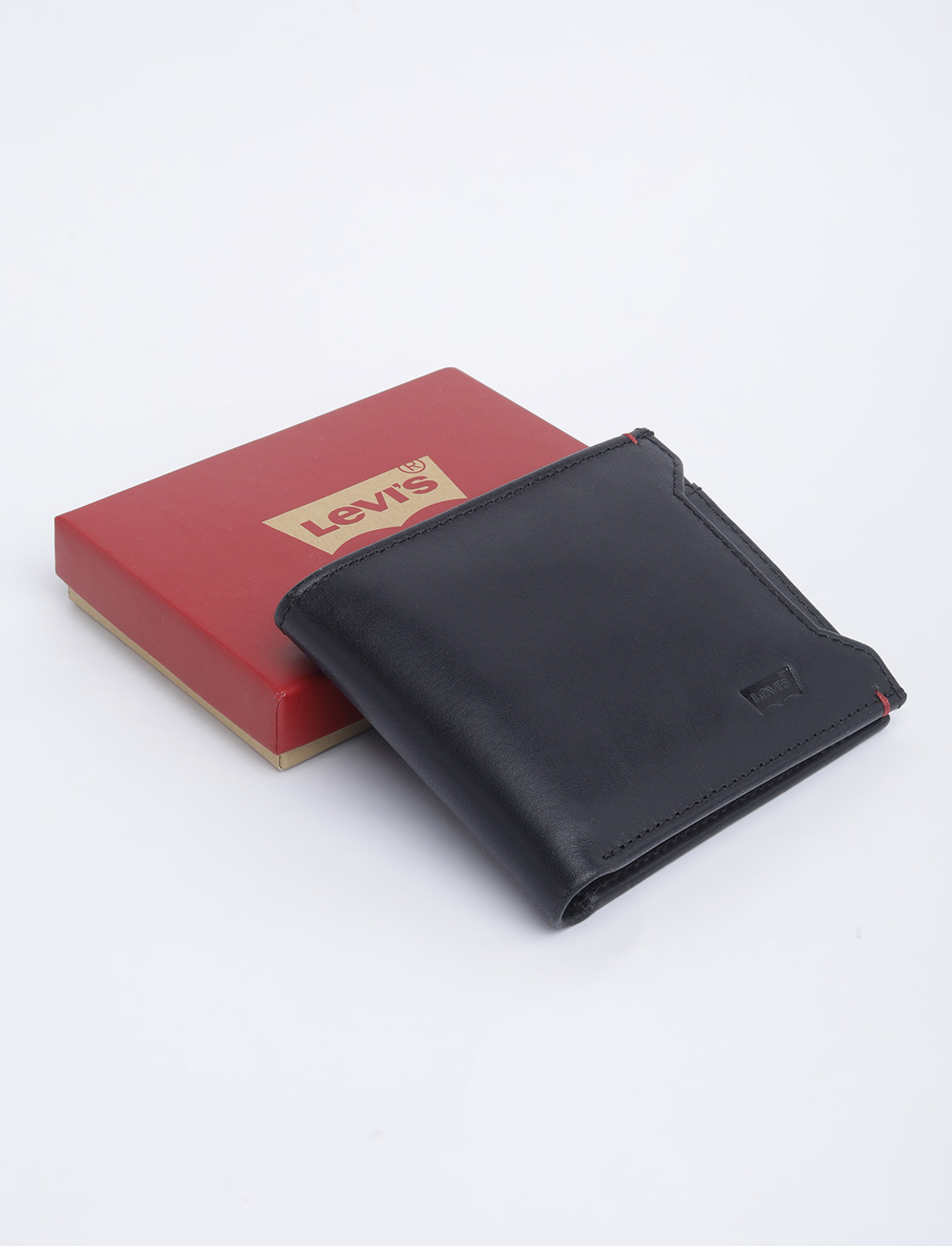 Image of LEVI'S Men Casual Black Genuine Leather Wallet