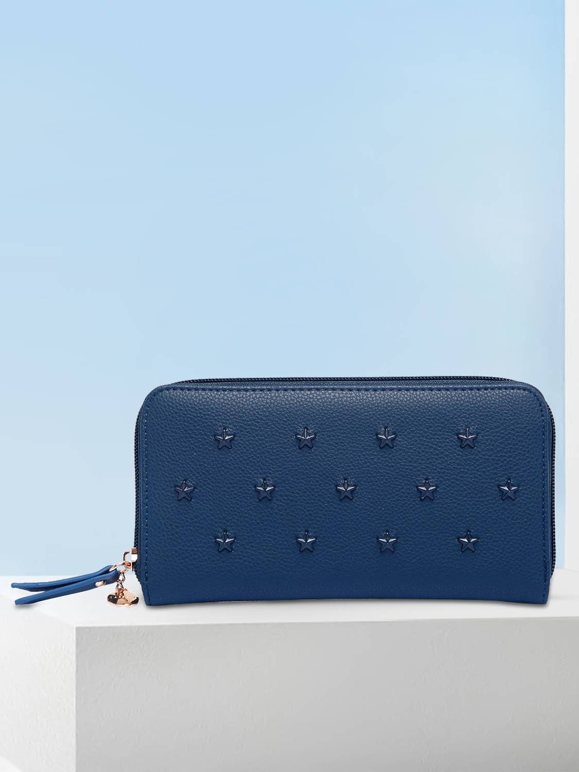 Caprese Women Blue Artificial Leather Wallet