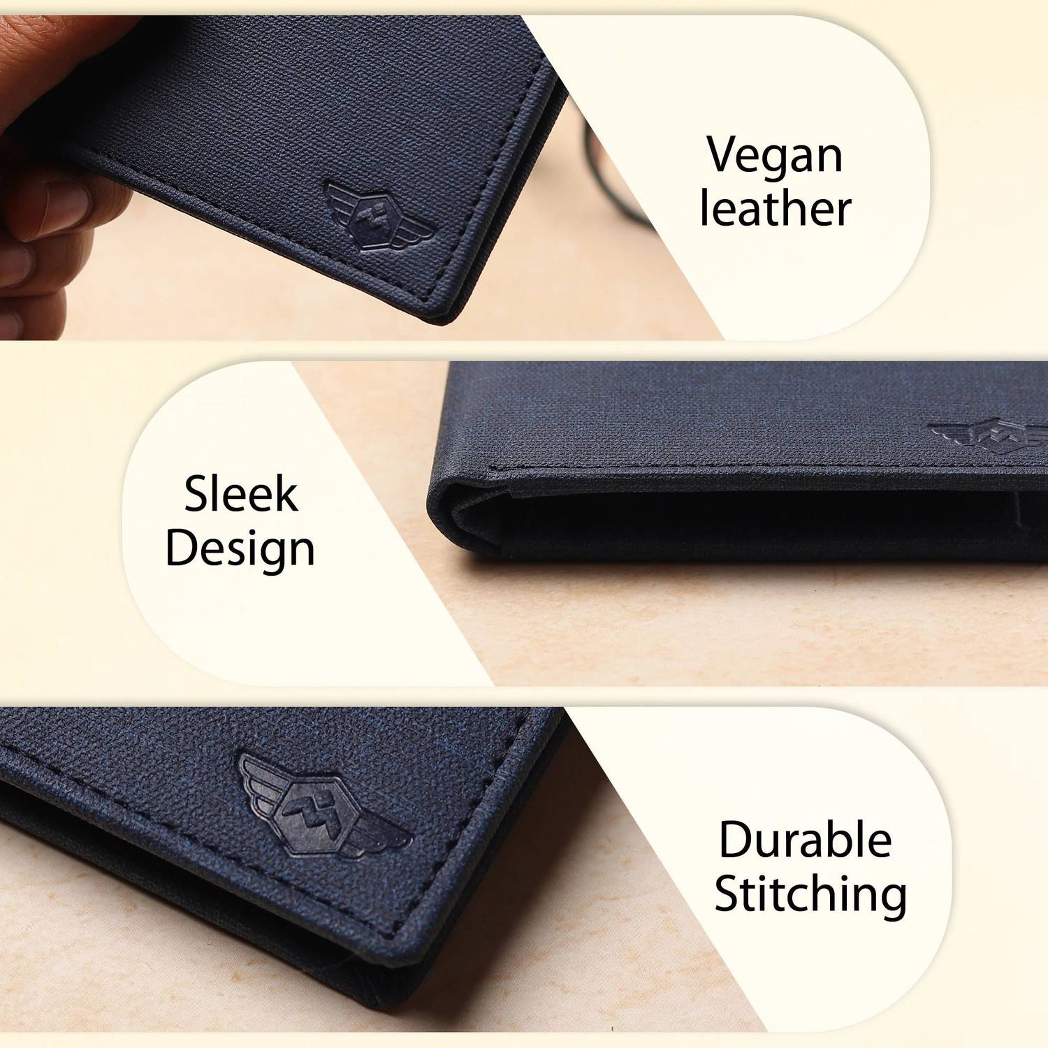METRONAUT Blue Artificial Leather Wallet - Image 4
