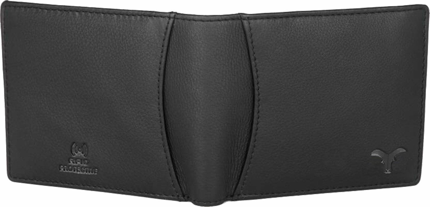 Image of SKINBULL Men Casual Black Genuine Leather Wallet