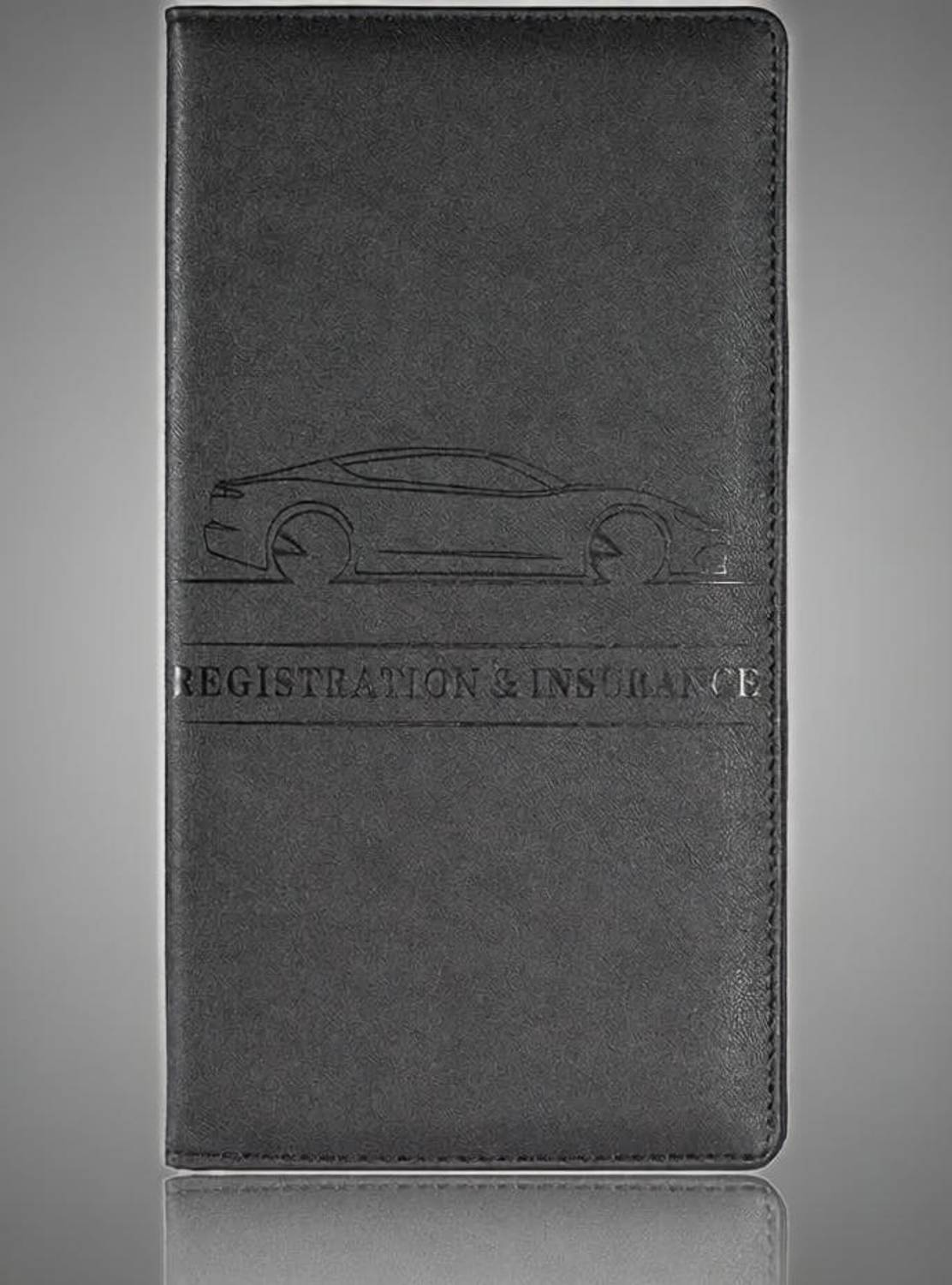 Amirate Men & Women Travel Black Artificial Leather Document Holder