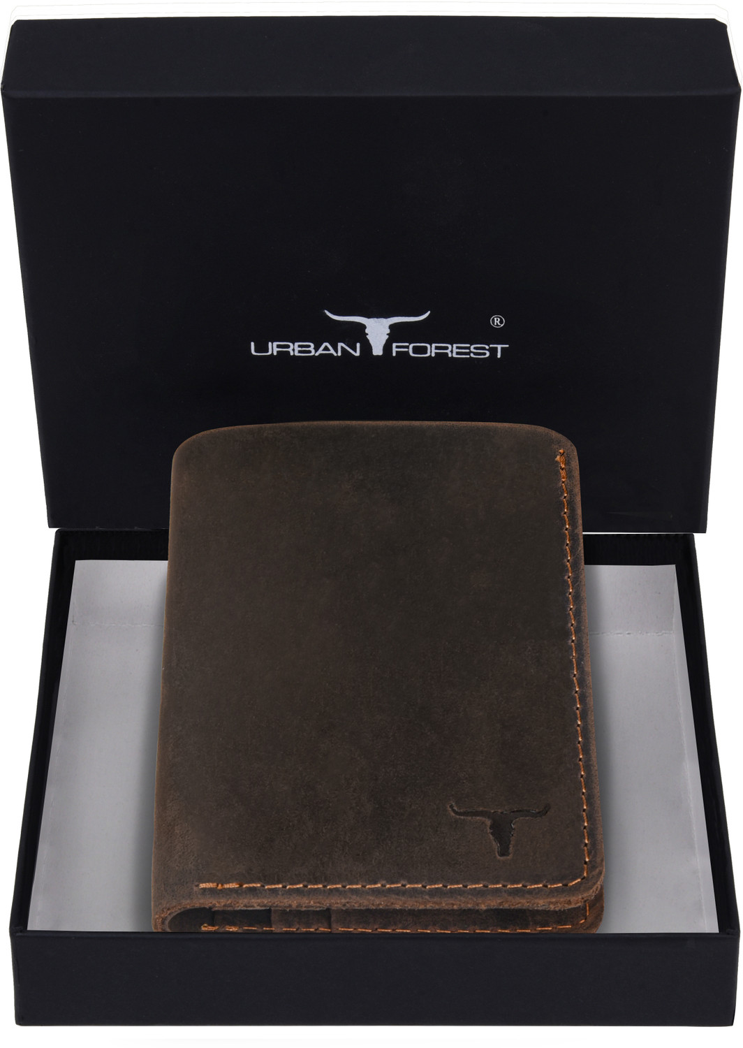 Image of URBAN FOREST Men Casual Brown Genuine Leather Wallet