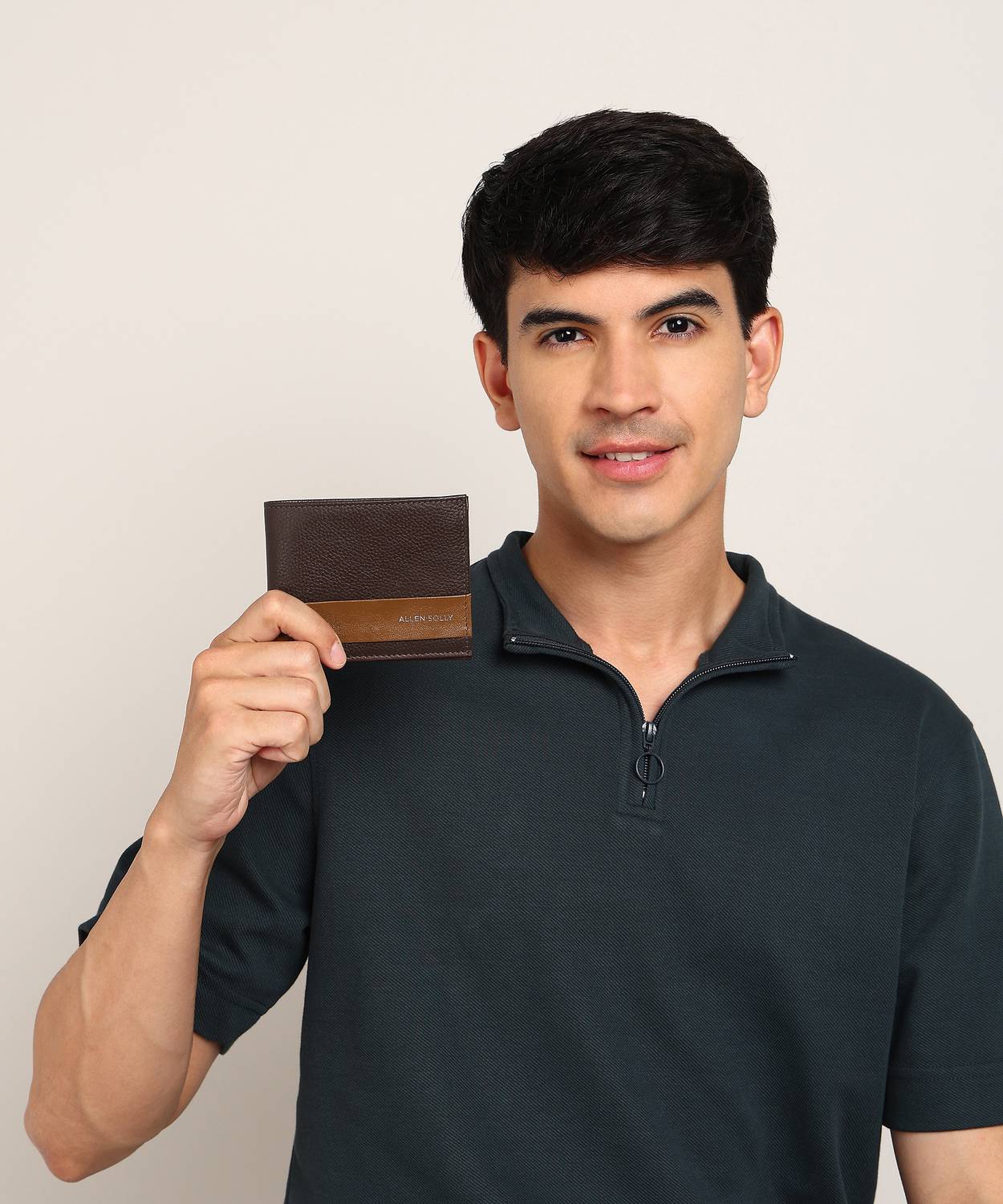 Allen Solly Men Brown Leather Wallet - Image 2