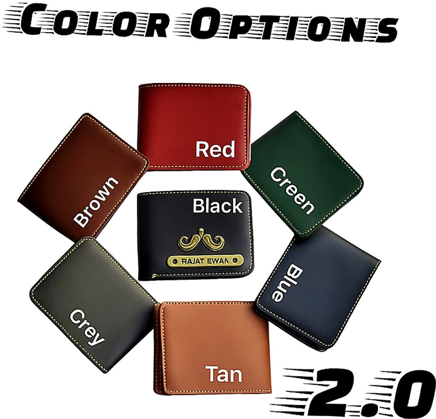Image of Walletadda Men Casual Tan Genuine Leather Wallet (3 Card Slots)