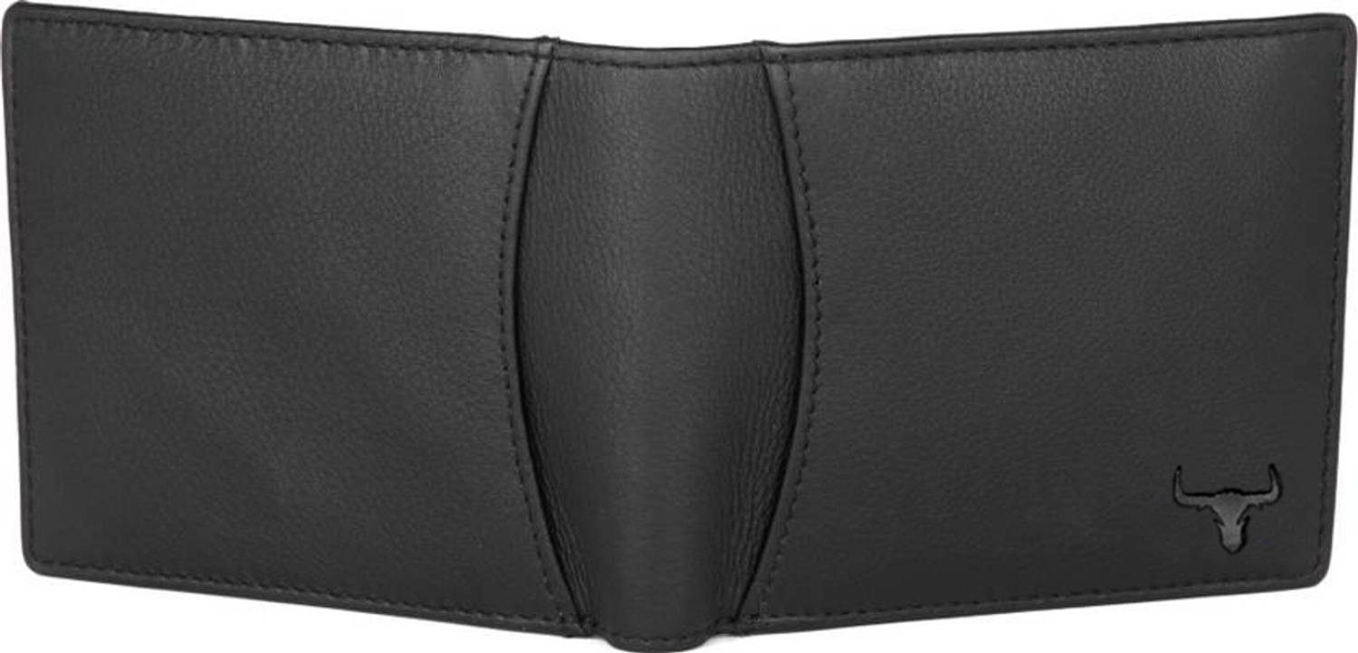 WILD NAPA Men Black Leather Wallet - Image 3