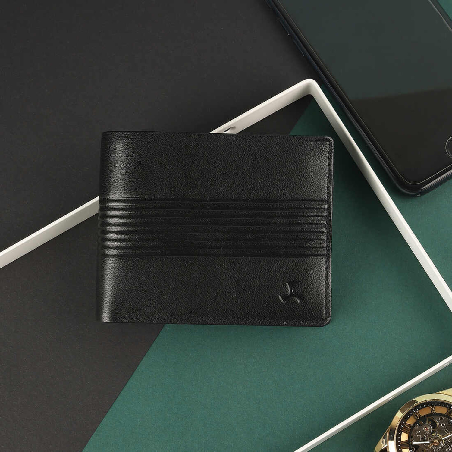Image of MOCHI Men Black Artificial Leather Wallet