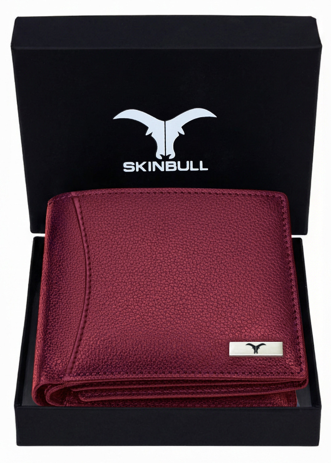 SKINBULL Men Casual, Formal Maroon Genuine Leather Wallet