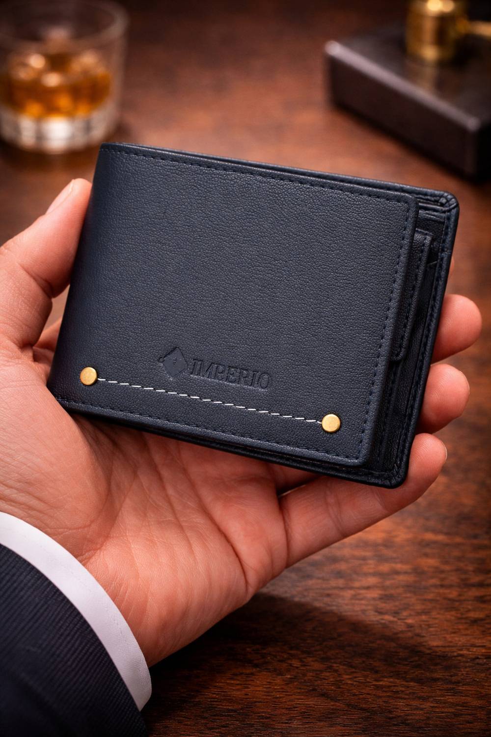 AJANTA Men Casual, Ethnic, Formal Black Genuine Leather Wallet
