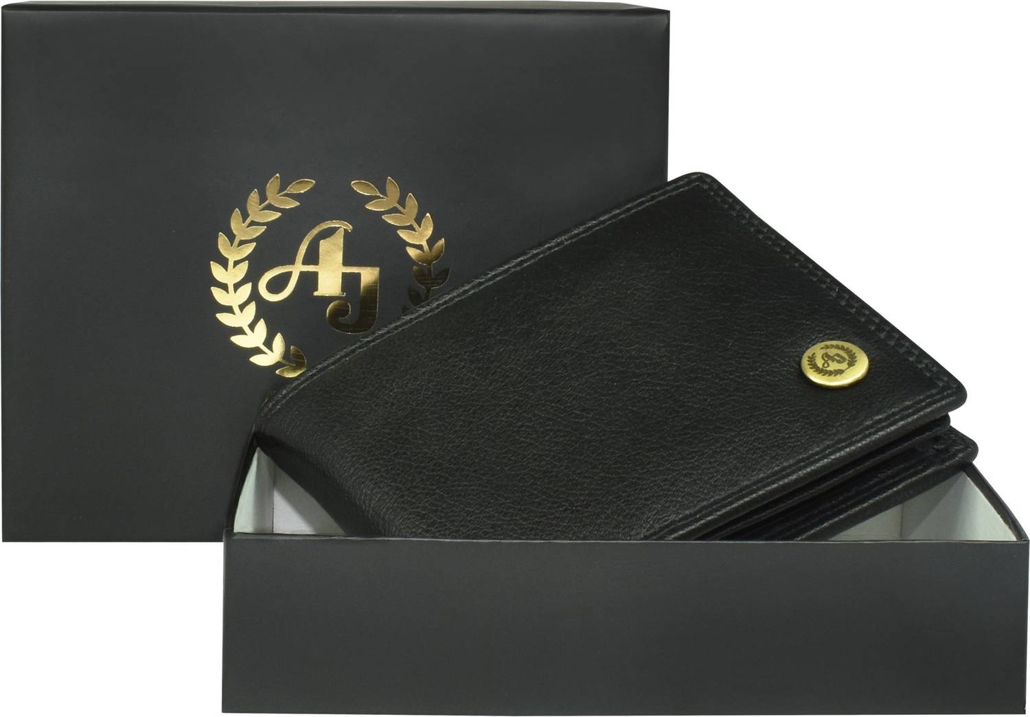 AJANTA Men Trendy, Casual, Ethnic, Evening/Party Black Genuine Leather Wallet