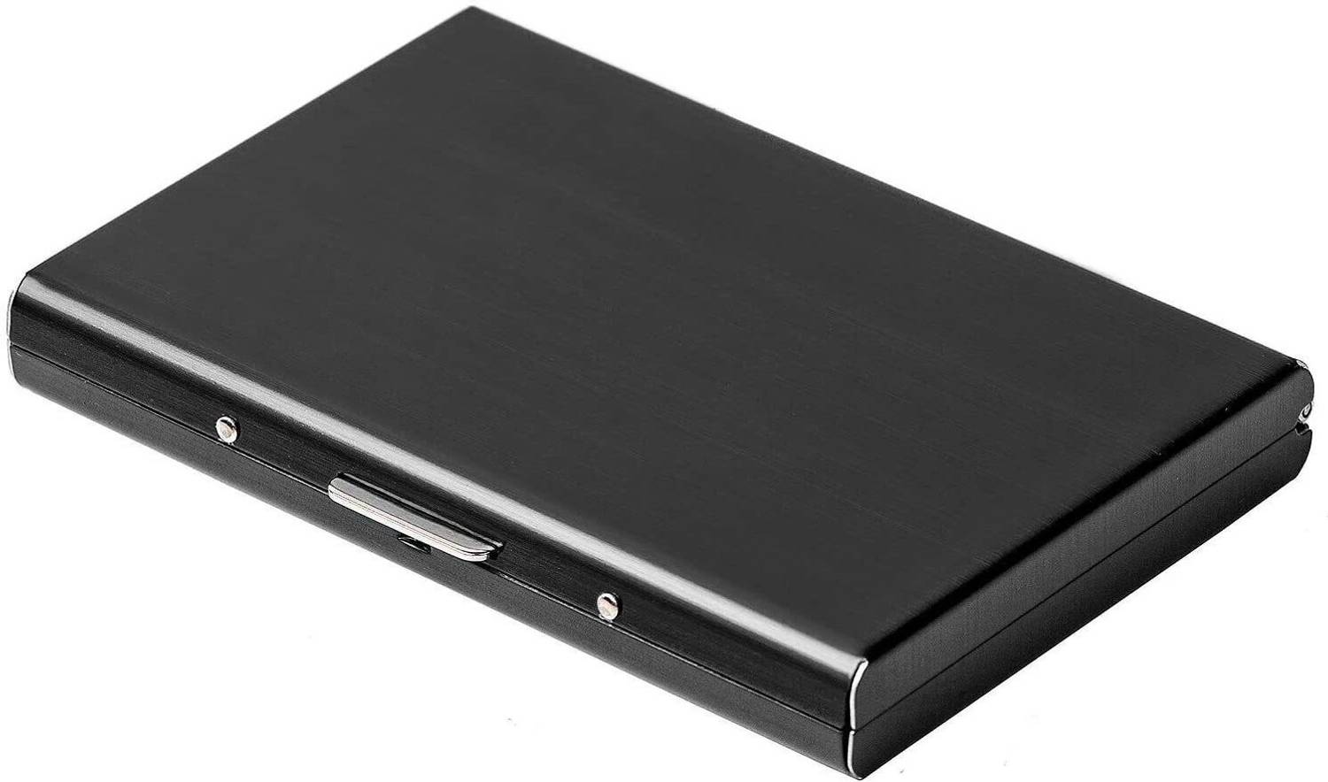 Electro Wolf Black Aluminium Card Holder