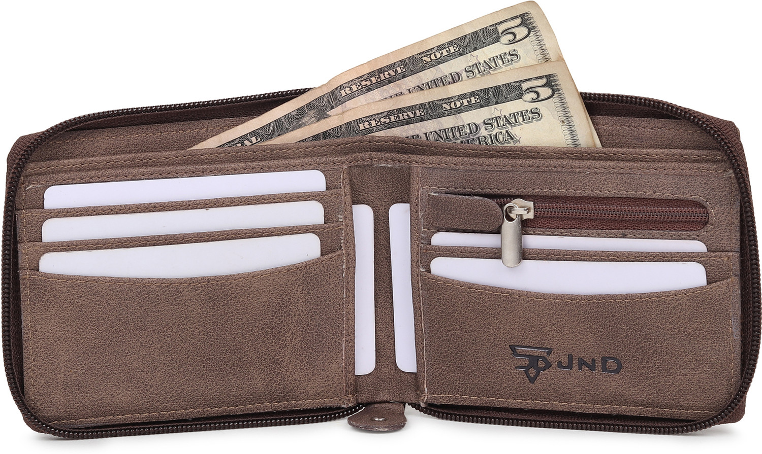Image of JND Men Casual Purple Artificial Leather Wallet