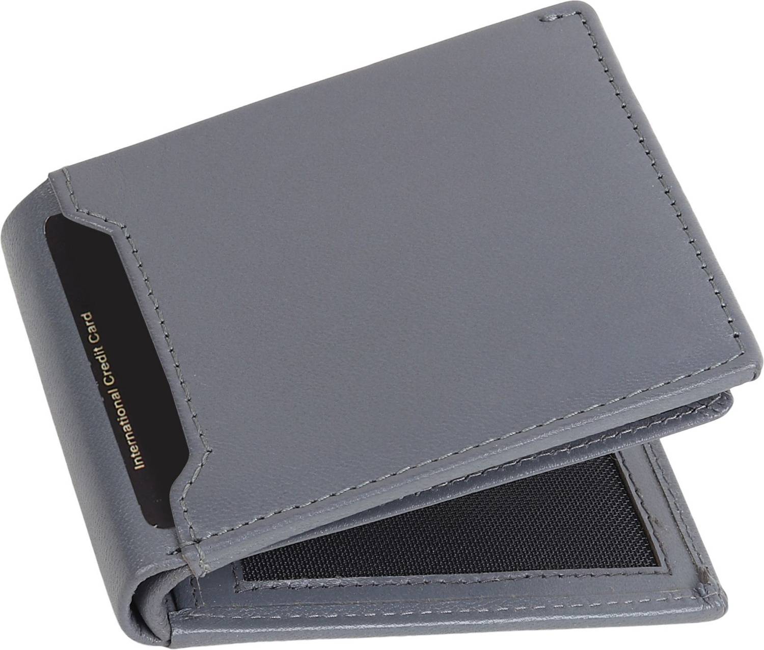 GH Men Formal, Travel Grey Genuine Leather RFID Wallet (12 Card ...mo